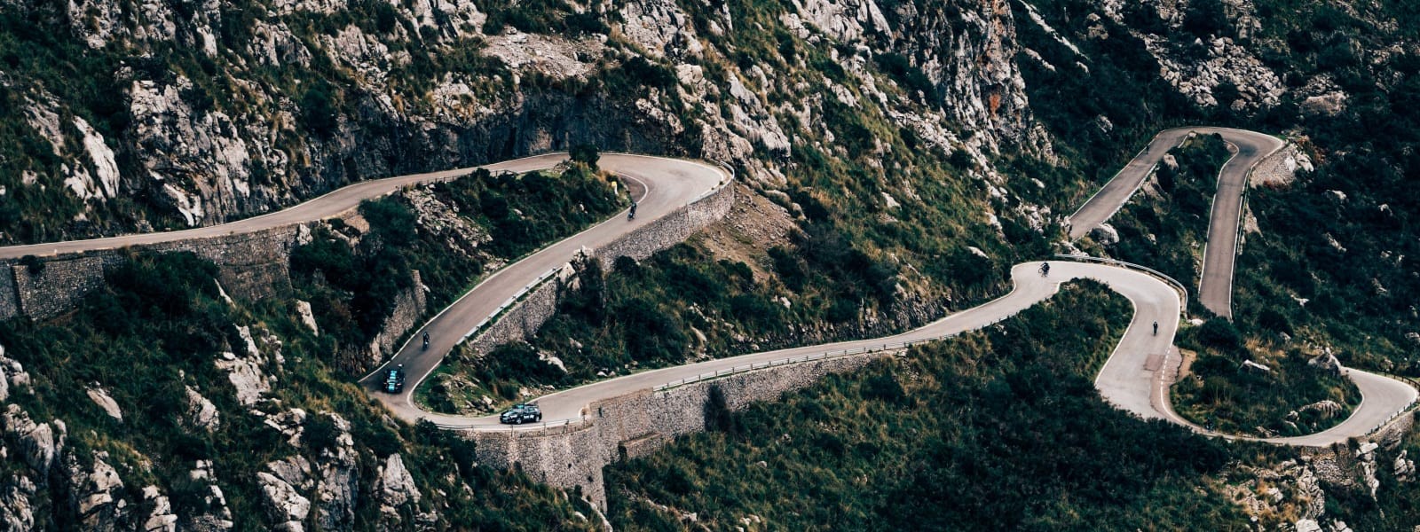 Pro cycle teams training in Mallorca